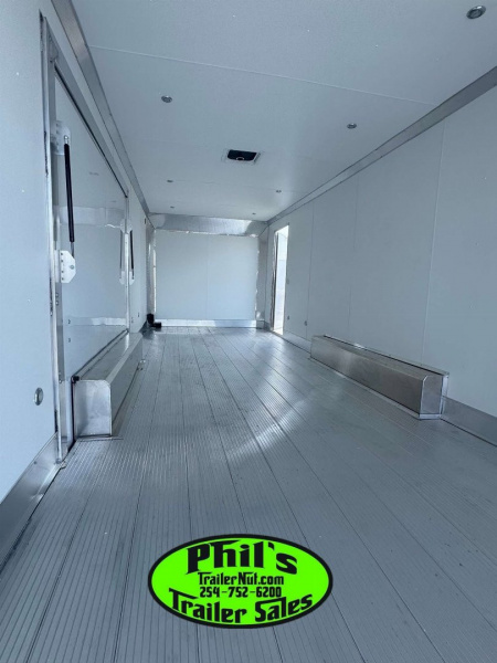 New E-Z Hauler 24' ALL ALUMINUM CAR HAULER LARGE ESCAPE DOOR FINISHED OUT Cargo / Enclosed Trailer EXTRUDED ALUMINUM FLOOR