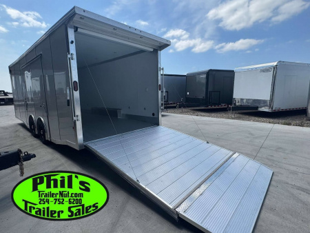 New E-Z Hauler 24' ALL ALUMINUM CAR HAULER LARGE ESCAPE DOOR FINISHED OUT Cargo / Enclosed Trailer EXTRUDED ALUMINUM FLOOR