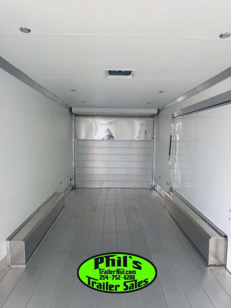 New E-Z Hauler 24' ALL ALUMINUM CAR HAULER LARGE ESCAPE DOOR FINISHED OUT Cargo / Enclosed Trailer EXTRUDED ALUMINUM FLOOR