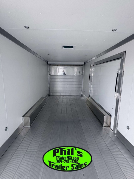 New E-Z Hauler 24' ALL ALUMINUM CAR HAULER LARGE ESCAPE DOOR FINISHED OUT Cargo / Enclosed Trailer EXTRUDED ALUMINUM FLOOR