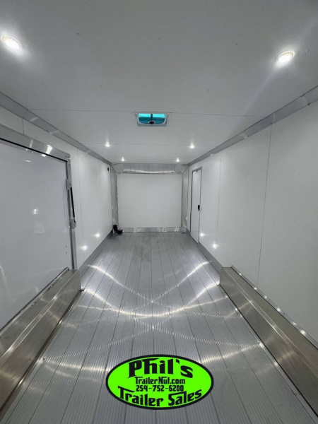 New E-Z Hauler 24' ALL ALUMINUM CAR HAULER LARGE ESCAPE DOOR FINISHED OUT Cargo / Enclosed Trailer EXTRUDED ALUMINUM FLOOR