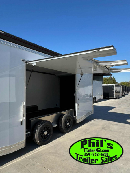 New E-Z Hauler 24' ALL ALUMINUM CAR HAULER LARGE ESCAPE DOOR FINISHED OUT Cargo / Enclosed Trailer EXTRUDED ALUMINUM FLOOR