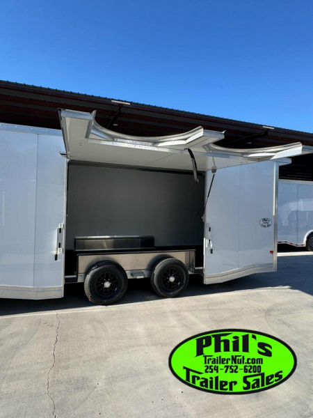 New E-Z Hauler 24' ALL ALUMINUM CAR HAULER LARGE ESCAPE DOOR FINISHED OUT Cargo / Enclosed Trailer EXTRUDED ALUMINUM FLOOR