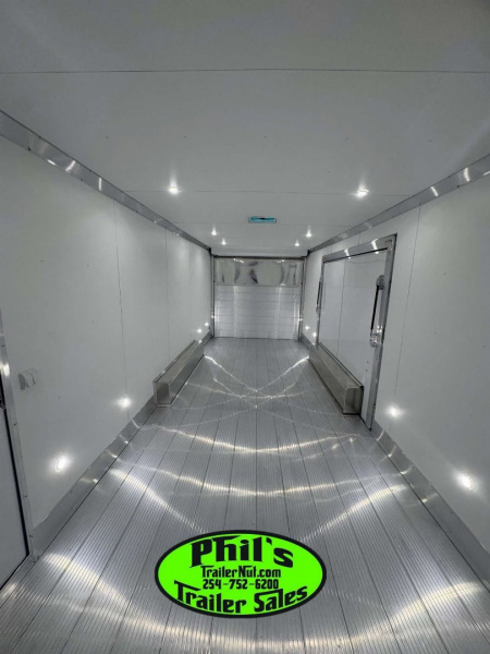 New E-Z Hauler 24' ALL ALUMINUM CAR HAULER LARGE ESCAPE DOOR FINISHED OUT Cargo / Enclosed Trailer EXTRUDED ALUMINUM FLOOR