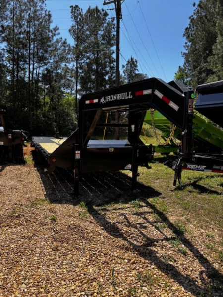 New 2026 Iron Bull 102X25' (20+5) RAMPAGE (FOLD OVER) RAMPS- 22K HD LOW PRO Deckover Trailer