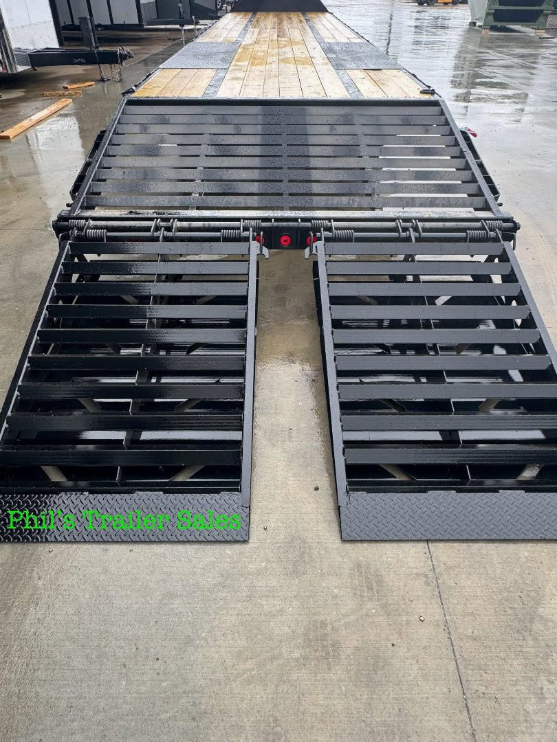 New Iron Bull 102 X40 DECK OVER TANDEM DUAL 10K AXLES MONSTER RAMPS Deckover Trailer 20K GVWR