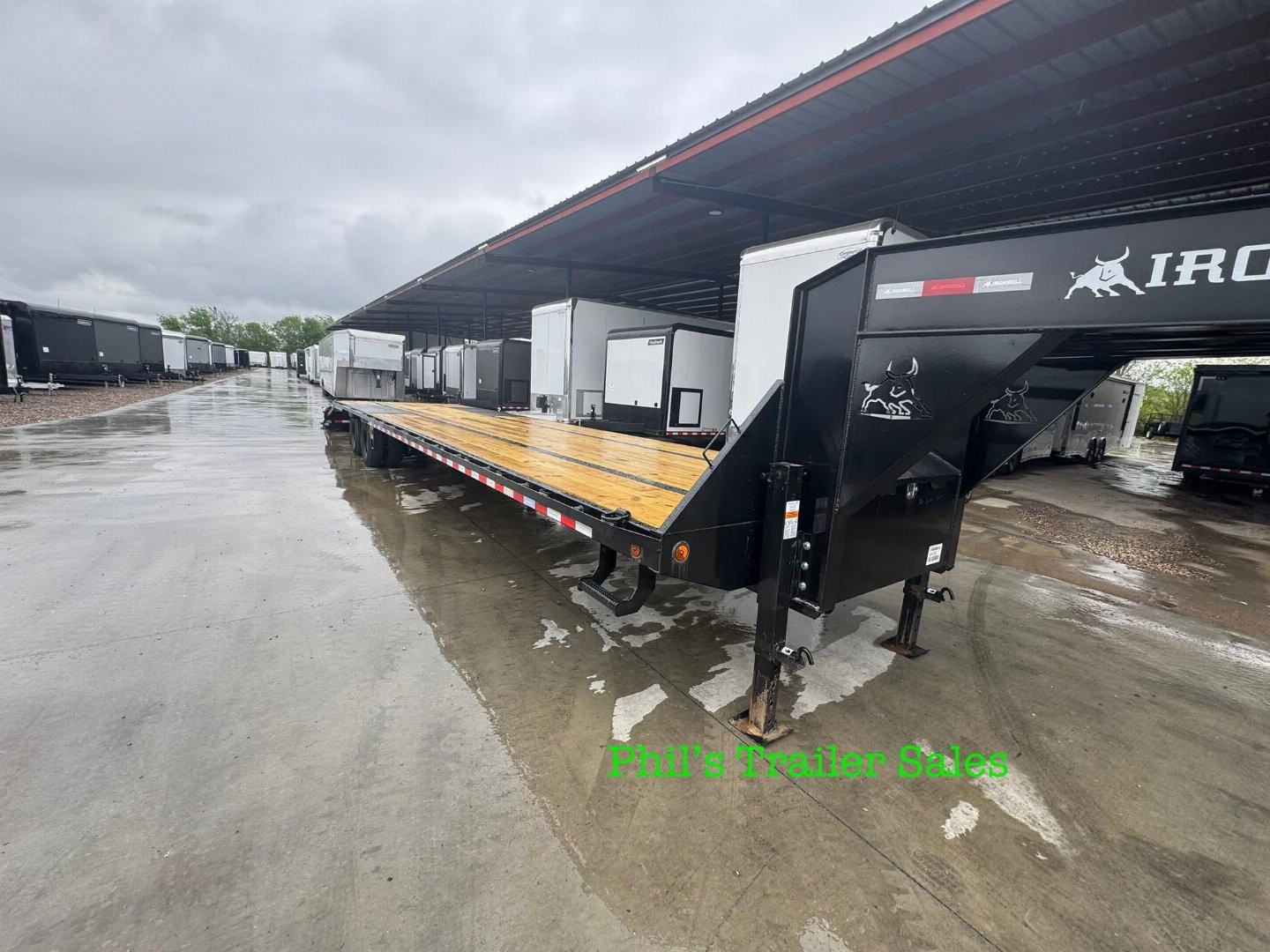 New Iron Bull 102 X40 DECK OVER TANDEM DUAL 10K AXLES MONSTER RAMPS Deckover Trailer 20K GVWR