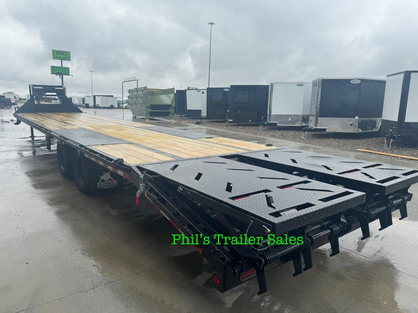 New Iron Bull 102 X40 DECK OVER TANDEM DUAL 10K AXLES MONSTER RAMPS Deckover Trailer 20K GVWR