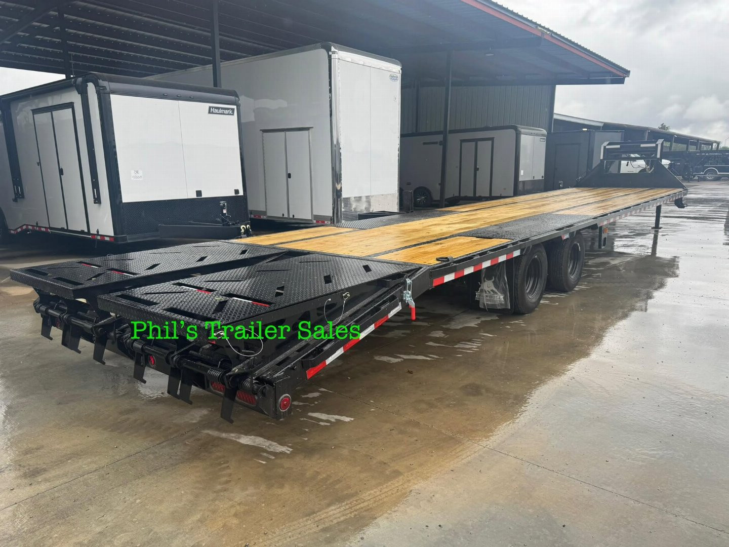 New Iron Bull 102 X40 DECK OVER TANDEM DUAL 10K AXLES MONSTER RAMPS Deckover Trailer 20K GVWR