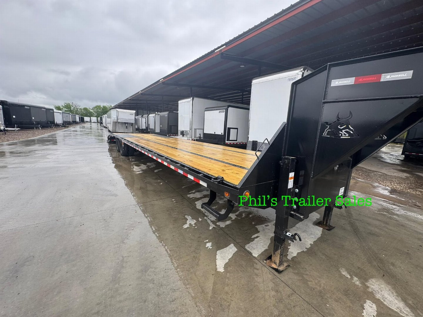New Iron Bull 102 X40 DECK OVER TANDEM DUAL 10K AXLES MONSTER RAMPS Deckover Trailer 20K GVWR