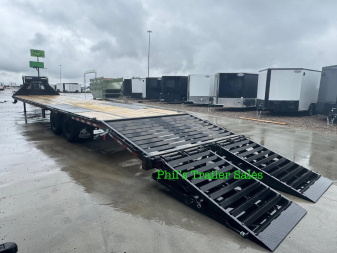 New Iron Bull 102 X40 DECK OVER TANDEM DUAL 10K AXLES MONSTER RAMPS Deckover Trailer 20K GVWR