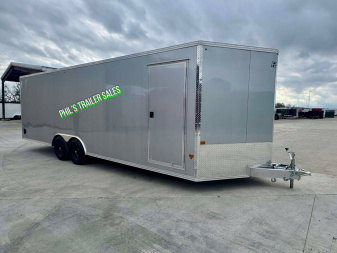 New 2025 E-Z Hauler 24' ALL ALUMINUM Cargo / Enclosed Trailer CAR HAULER