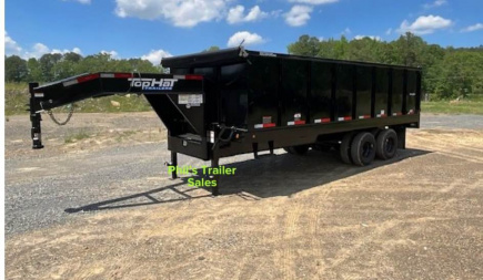 New 2026 Top Hat Trailers 20’ Tandem Dual Dump Trailer 10k axles Dump Trailer
