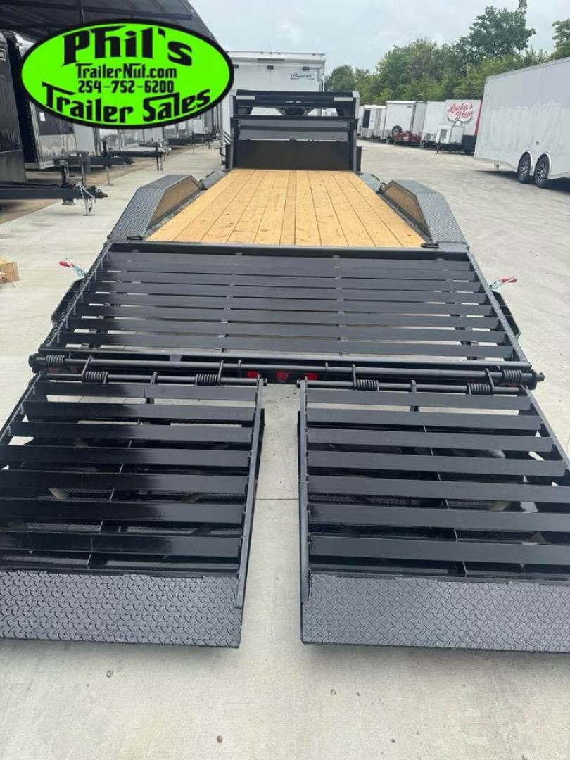 New 2026 Iron Bull 102 X 28 IRON BULL GOOSENECK EQUIPMENT TRAILER DRIVE OVER Equipment Trailer