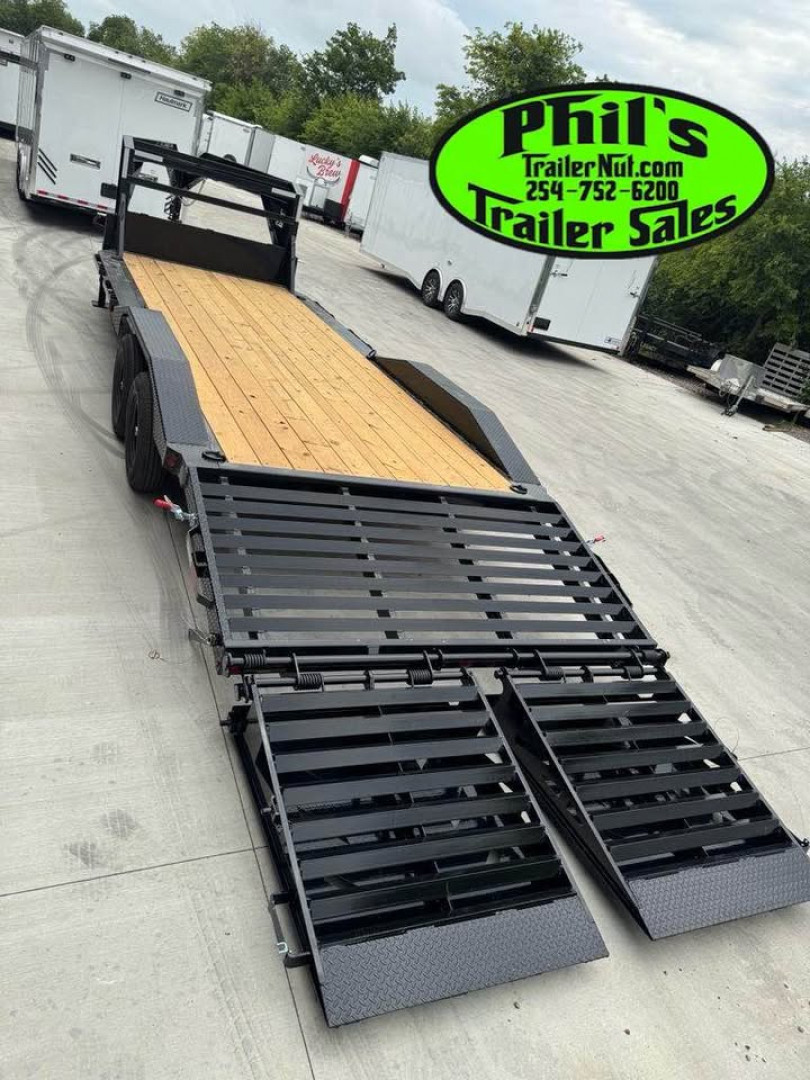 New 2026 Iron Bull 102 X 28 IRON BULL GOOSENECK EQUIPMENT TRAILER DRIVE OVER Equipment Trailer