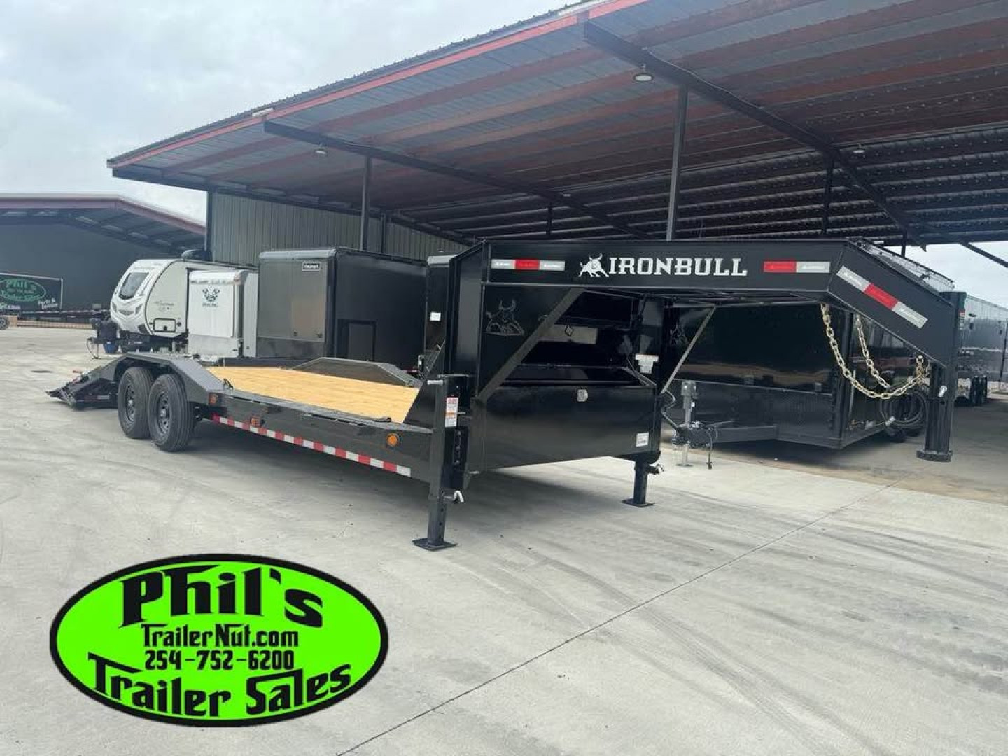 New 2026 Iron Bull 102 X 28 IRON BULL GOOSENECK EQUIPMENT TRAILER DRIVE OVER Equipment Trailer