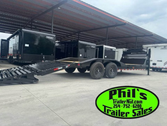New 2026 Iron Bull 102 X 28 IRON BULL GOOSENECK EQUIPMENT TRAILER DRIVE OVER Equipment Trailer