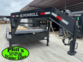 New 2026 Iron Bull 102 X 28 IRON BULL GOOSENECK EQUIPMENT TRAILER DRIVE OVER Equipment Trailer