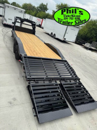 New 2026 Iron Bull 102 X 28 IRON BULL GOOSENECK EQUIPMENT TRAILER DRIVE OVER Equipment Trailer