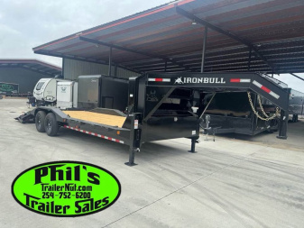 New 2026 Iron Bull 102 X 28 IRON BULL GOOSENECK EQUIPMENT TRAILER DRIVE OVER Equipment Trailer