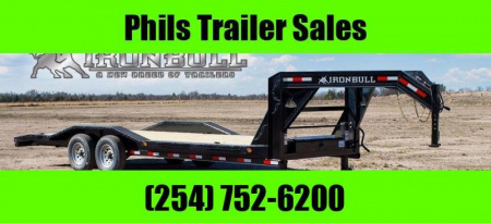 New 2026 IRON BULL 102 x24 Equipment Trailer with drive over fenders Iron Bull Equipment Trailer