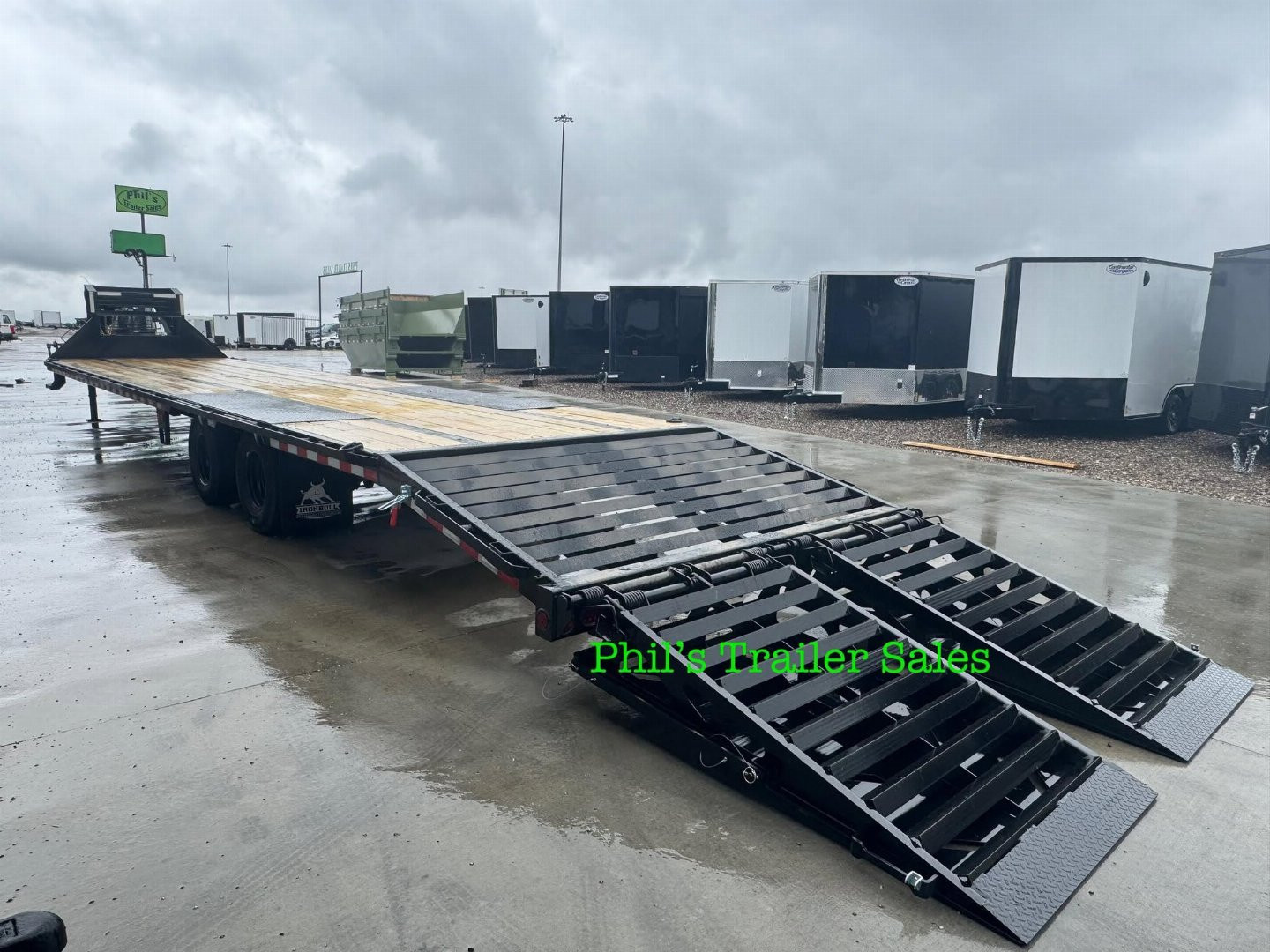 New 2026 Iron Bull 102 X40 DECK OVER TANDEM DUAL 10K AXLES MONSTER RAMPS Deckover Trailer