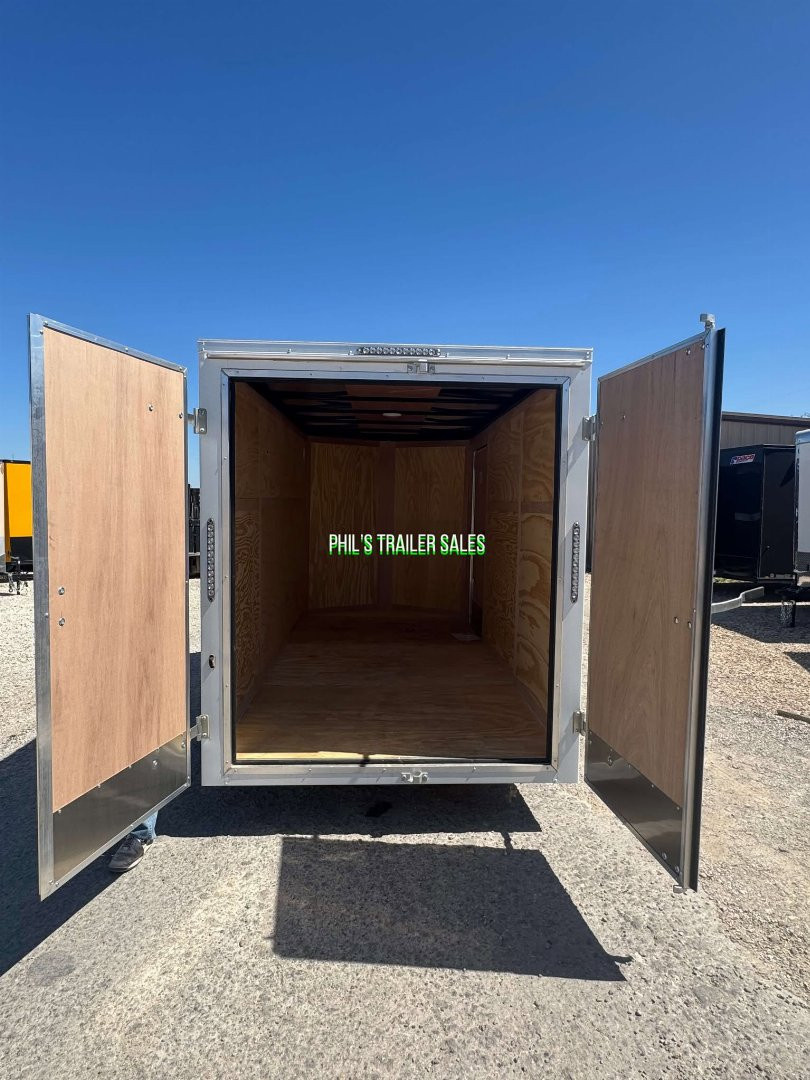 New CONTINENTAL CARGO NEW 6X12 V-NOSE ENCLOSED TRAILER CARGO TRAILER SINGLE AXLE Cargo / Enclosed Trailer DOUBLE DOORS
