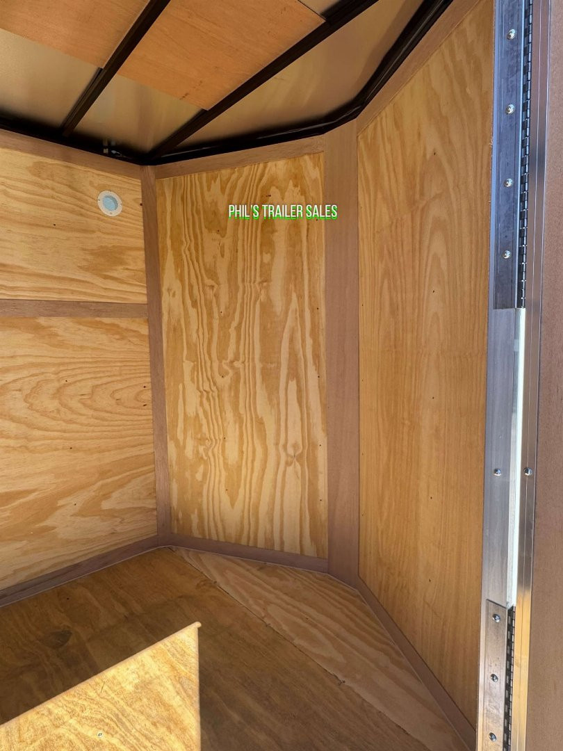 New CONTINENTAL CARGO NEW 6X12 V-NOSE ENCLOSED TRAILER CARGO TRAILER SINGLE AXLE Cargo / Enclosed Trailer DOUBLE DOORS