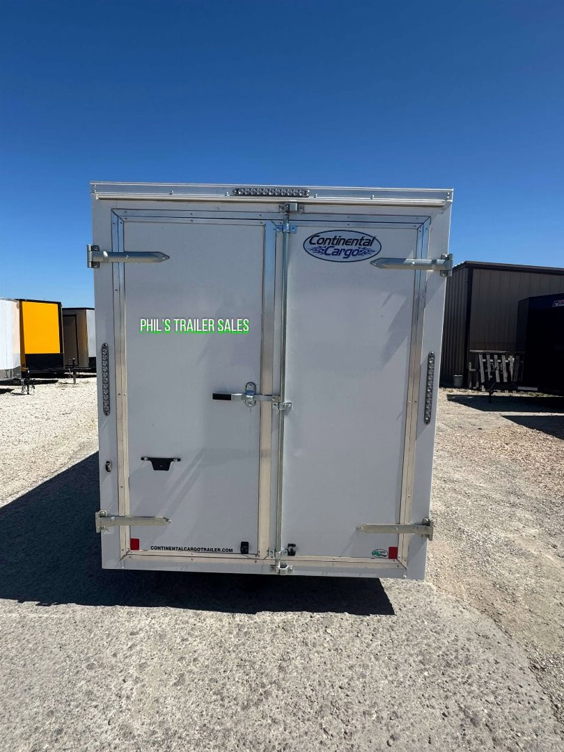 New CONTINENTAL CARGO NEW 6X12 V-NOSE ENCLOSED TRAILER CARGO TRAILER SINGLE AXLE Cargo / Enclosed Trailer DOUBLE DOORS