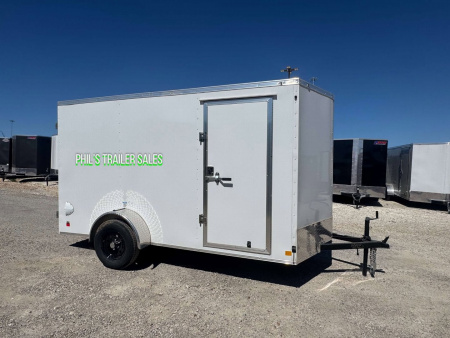 New CONTINENTAL CARGO NEW 6X12 V-NOSE ENCLOSED TRAILER CARGO TRAILER SINGLE AXLE Cargo / Enclosed Trailer DOUBLE DOORS