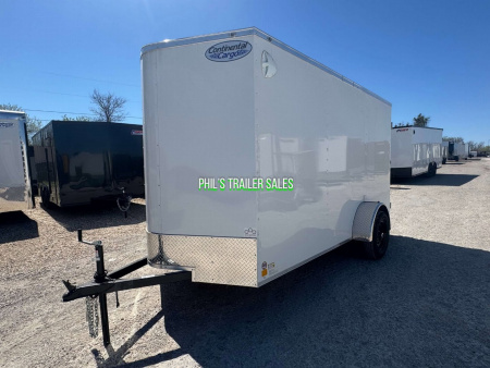 New CONTINENTAL CARGO NEW 6X12 V-NOSE ENCLOSED TRAILER CARGO TRAILER SINGLE AXLE Cargo / Enclosed Trailer DOUBLE DOORS