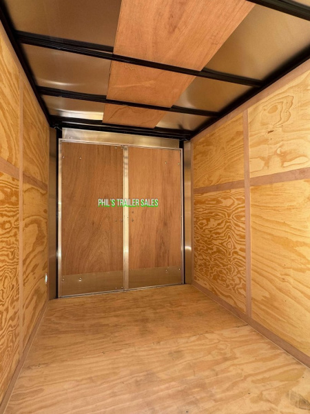New CONTINENTAL CARGO NEW 6X12 V-NOSE ENCLOSED TRAILER CARGO TRAILER SINGLE AXLE Cargo / Enclosed Trailer DOUBLE DOORS