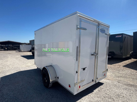 New CONTINENTAL CARGO NEW 6X12 V-NOSE ENCLOSED TRAILER CARGO TRAILER SINGLE AXLE Cargo / Enclosed Trailer DOUBLE DOORS
