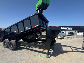 New 2025 TOP HAT Gooseneck TRAILERS DUMP TRAILER 16' FT 3' SIDE WALLS 14 K Dump TraileR