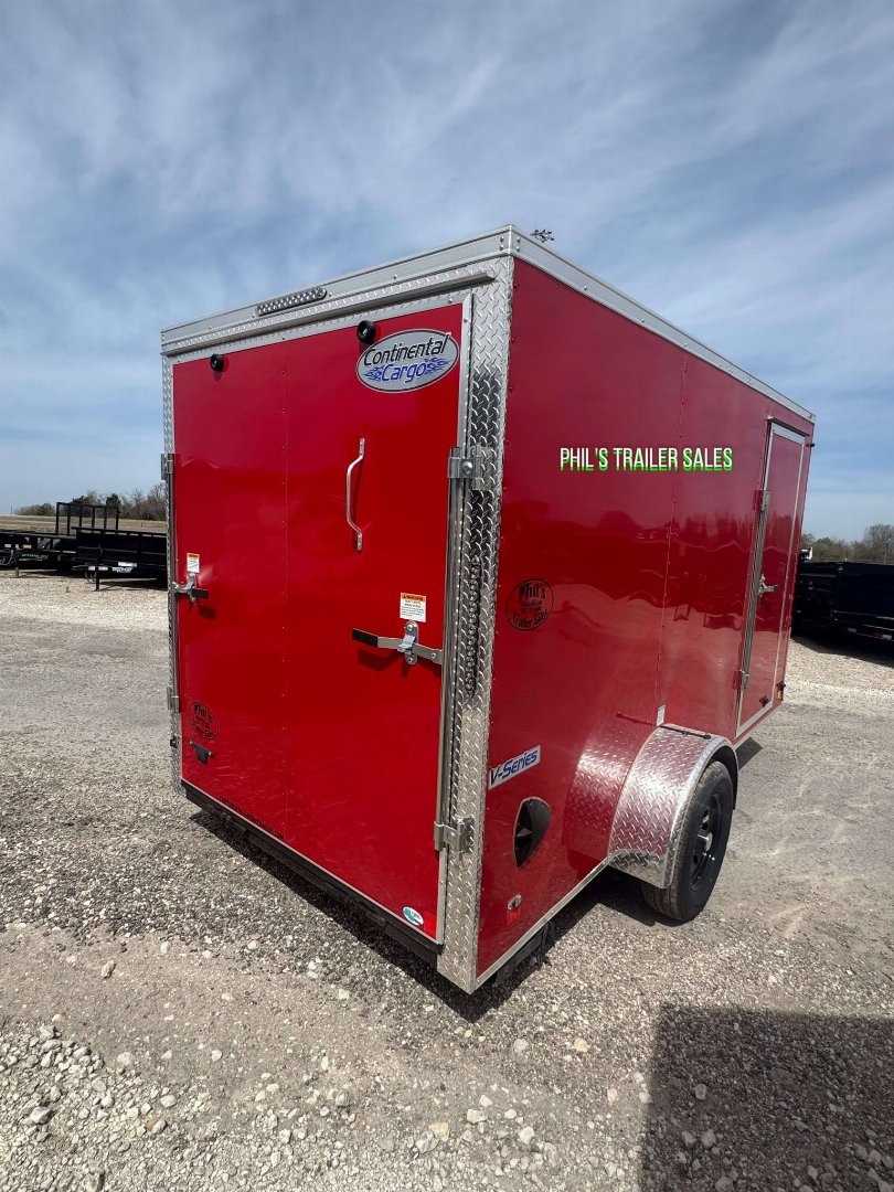 New 2025 CONTINENTAL CARGO NEW 6X12 V-NOSE CARGO ENCLOSED TRAILER CARGO TRAILERS UTILITY Cargo / Enclosed Trailer