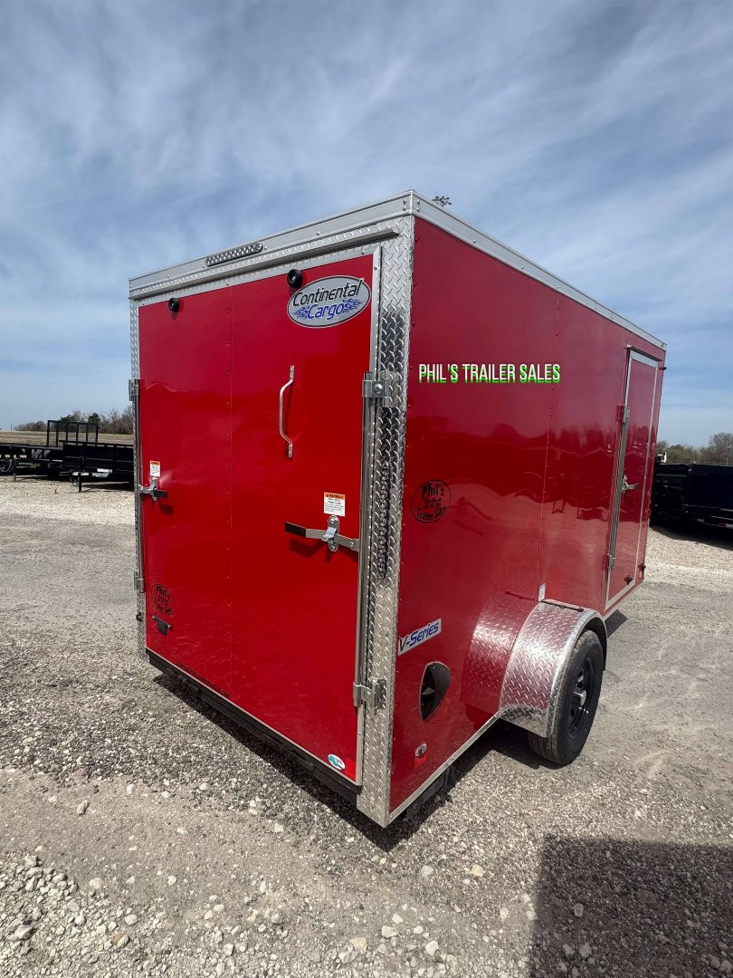 New 2025 CONTINENTAL CARGO NEW 6X12 V-NOSE CARGO ENCLOSED TRAILER CARGO TRAILERS UTILITY Cargo / Enclosed Trailer