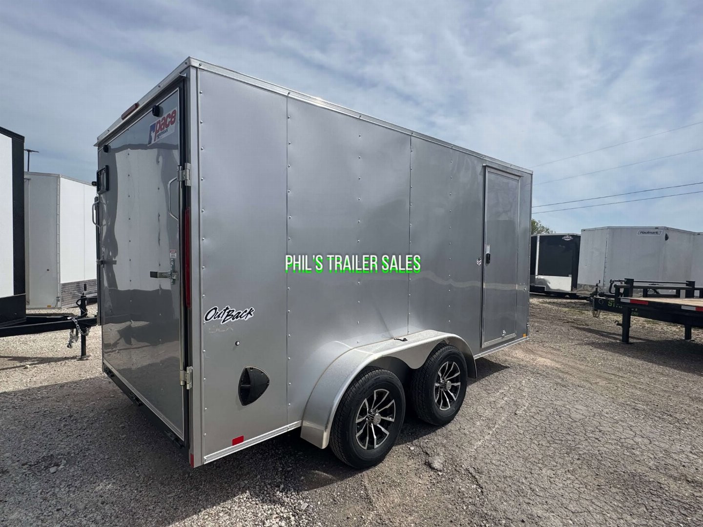 New 2025 Pace American 7X14 ALUMINUM WHEEL UPGRADE Cargo / Enclosed Trailer