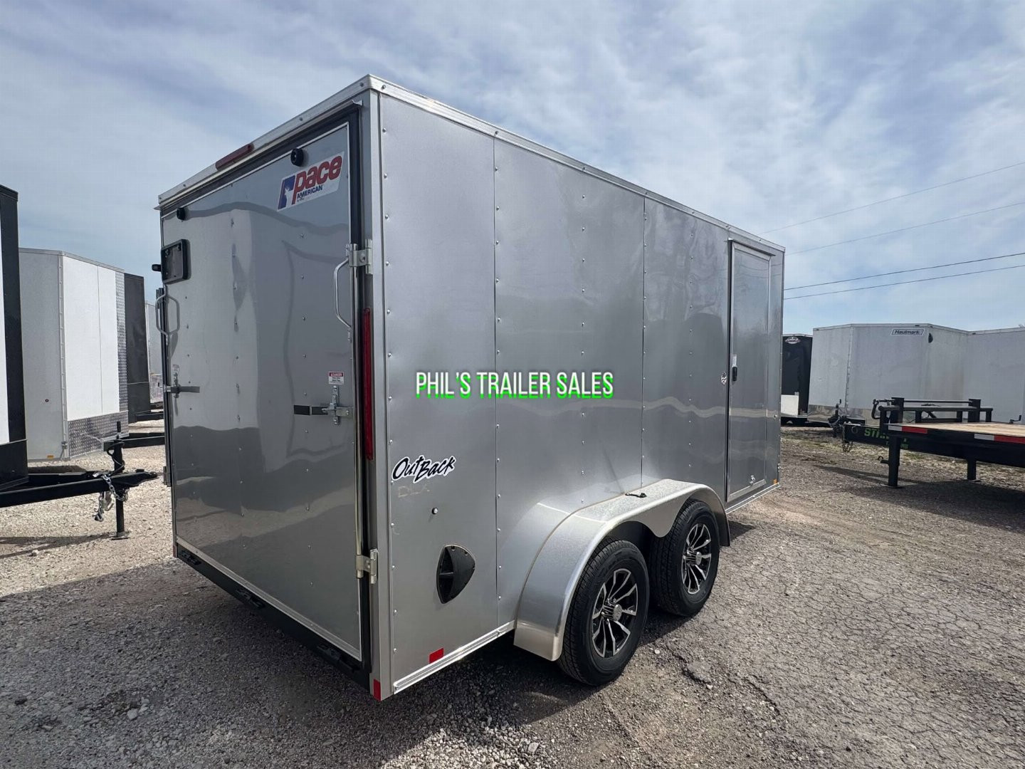 New 2025 Pace American 7X14 ALUMINUM WHEEL UPGRADE Cargo / Enclosed Trailer