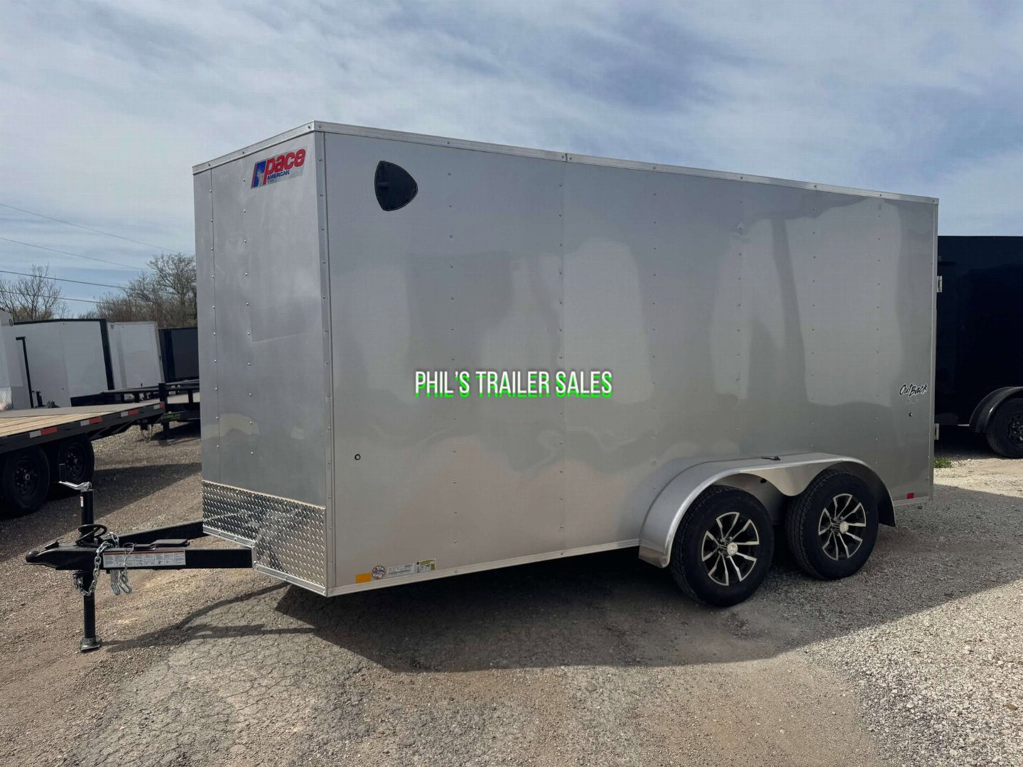 New 2025 Pace American 7X14 ALUMINUM WHEEL UPGRADE Cargo / Enclosed Trailer