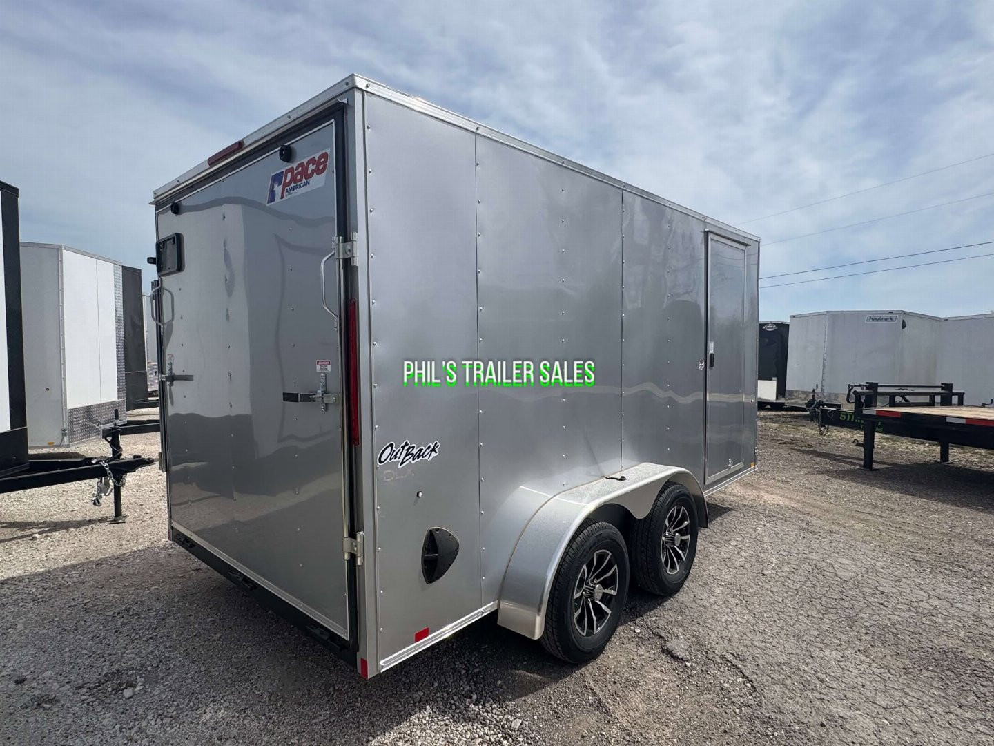 New 2025 Pace American 7X14 ALUMINUM WHEEL UPGRADE Cargo / Enclosed Trailer
