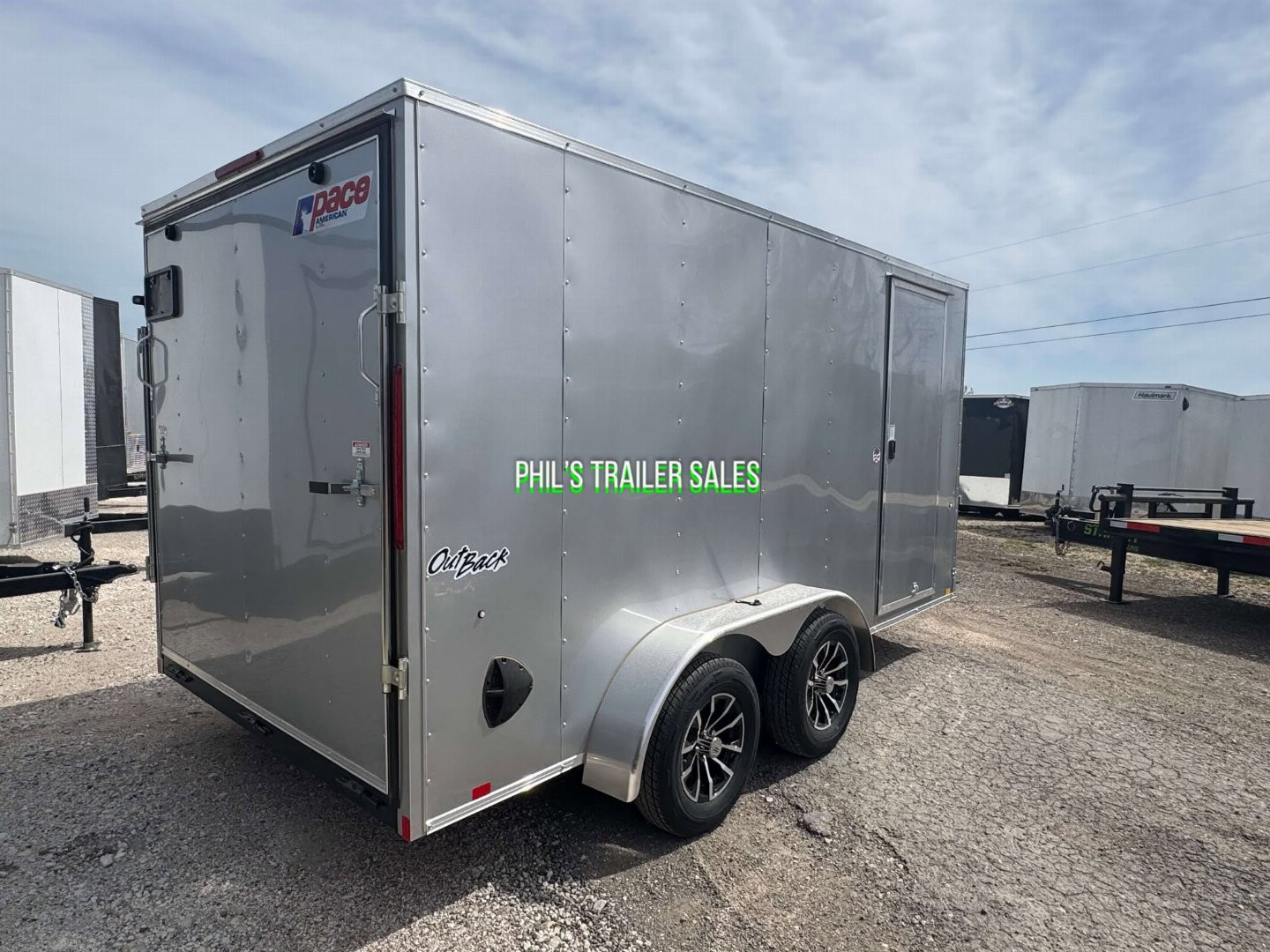 New 2025 Pace American 7X14 ALUMINUM WHEEL UPGRADE Cargo / Enclosed Trailer