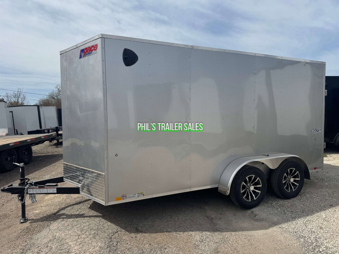 New 2025 Pace American 7X14 ALUMINUM WHEEL UPGRADE Cargo / Enclosed Trailer