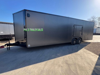 New 2025 8.5X28 CAR HAULER WITH ESCAPE DOOR Cargo / Enclosed Trailer