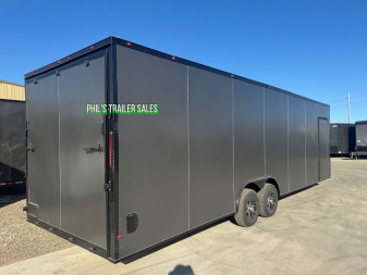 New 2025 8.5X28 CAR HAULER WITH ESCAPE DOOR Cargo / Enclosed Trailer