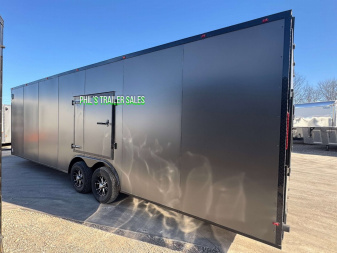 New 2025 8.5X28 CAR HAULER WITH ESCAPE DOOR Cargo / Enclosed Trailer