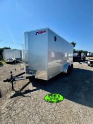 New 2025 Pace American 7X14 Cargo / Enclosed Trailer SCREWLESS EXTERIOR 7' INTERIOR
