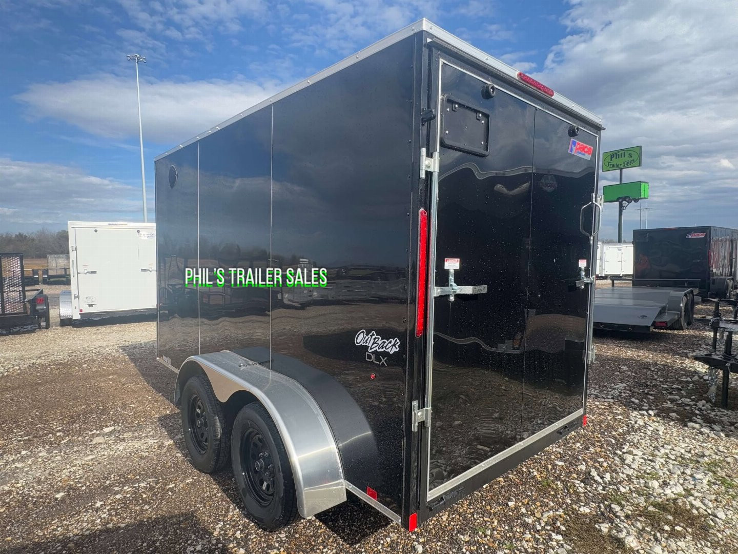 New Pace American 6x12 SCREWLESS EXTERIOR Cargo / Enclosed Trailer 7' INTERIOR ONLY 1 AT THIS PRICE!!