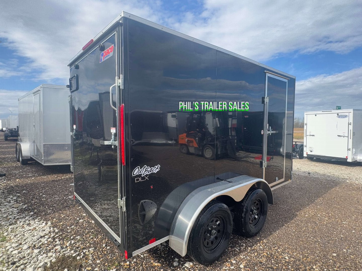 New Pace American 6x12 SCREWLESS EXTERIOR Cargo / Enclosed Trailer 7' INTERIOR ONLY 1 AT THIS PRICE!!