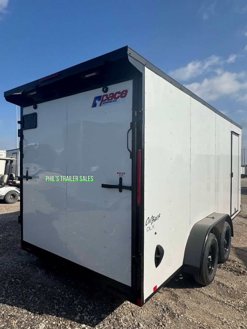New 2025 Pace American 7X16 Cargo / Enclosed Trailer REAR WING!! LIMITED TIME SPECIAL!