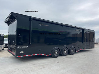 New 2025 HAULMARK NEW 85X34 EDGE ENCLOSED RACE TRAILER ROADSIDE CABINETS ELECTRIC AWNING CAR RACE TRAILER CAR HAULER CARGO TRAILER Car / Racing Trailer